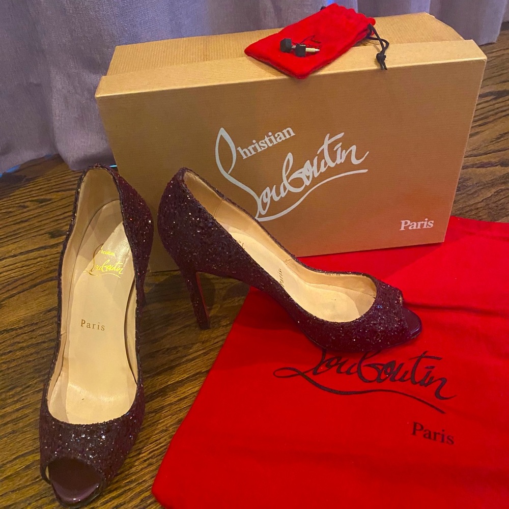 Christian Louboutine Open Toe Pumps